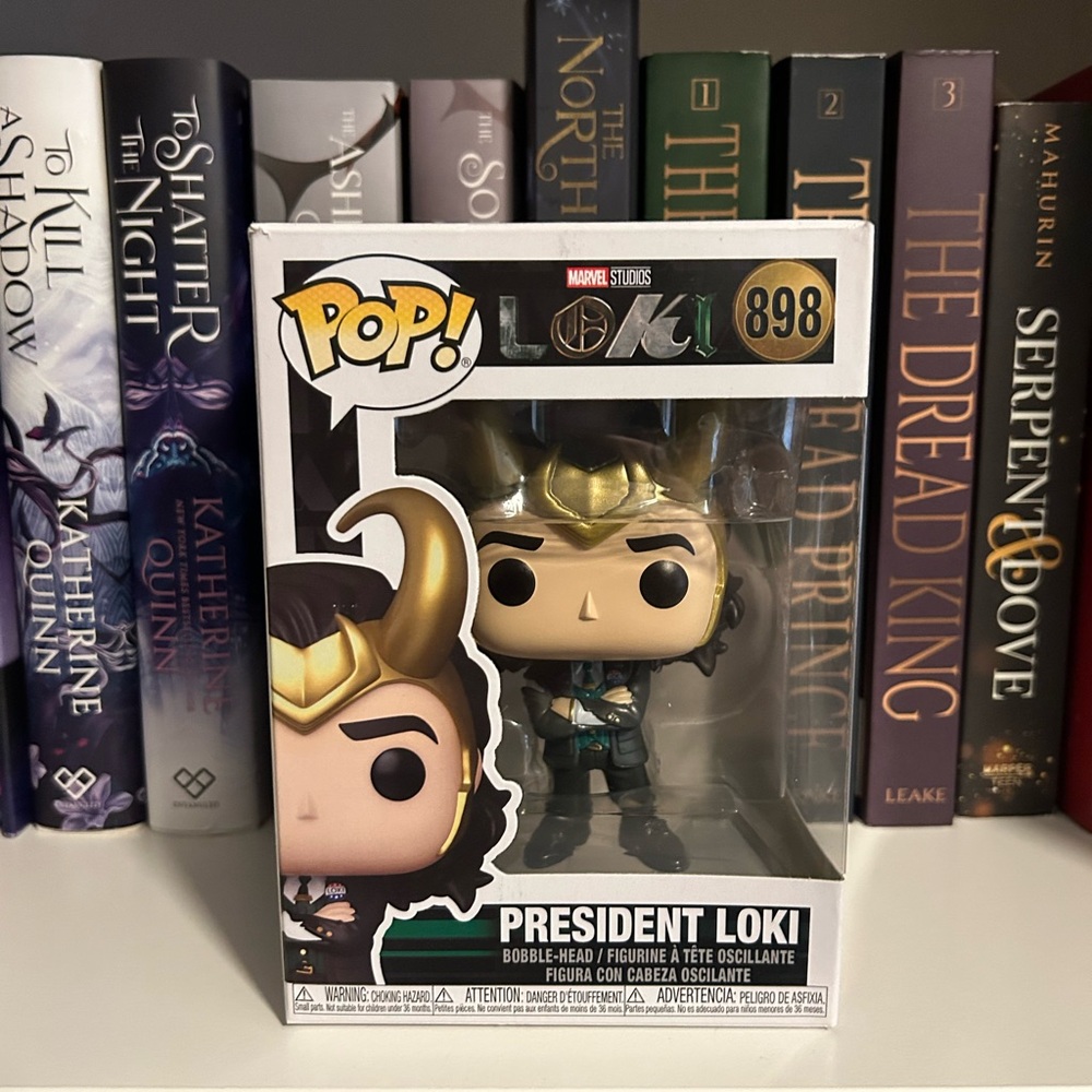 Funko Marvel President Loki Figure with Gold Horns